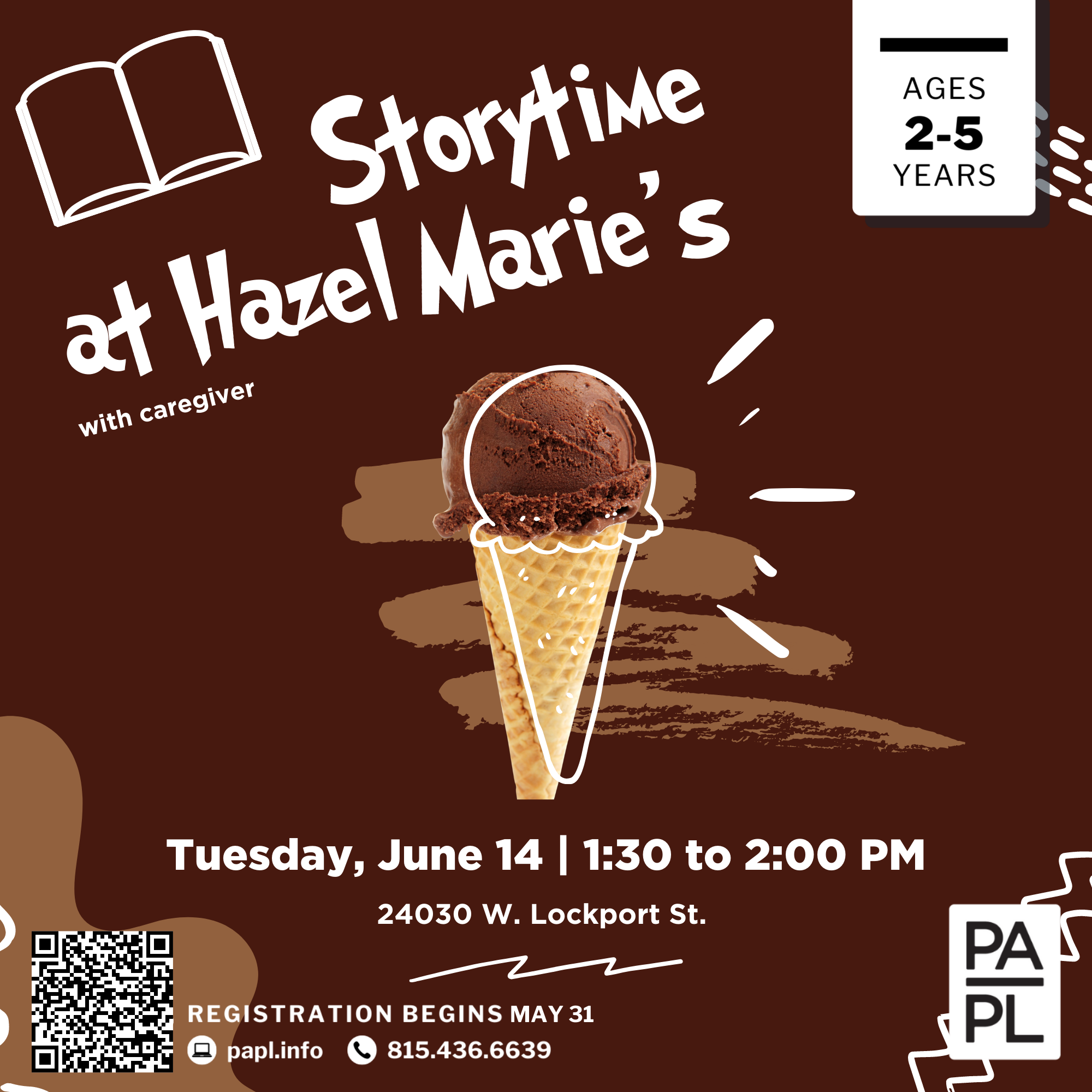 Storytime at Hazel Marie's Plainfield Area Public Library